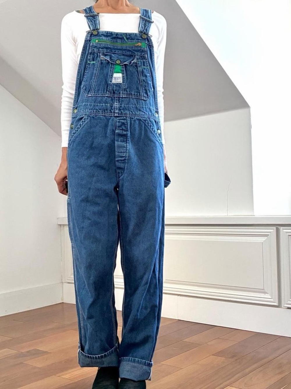Rare vintage 70s Liberty button fly overalls size- 30x33